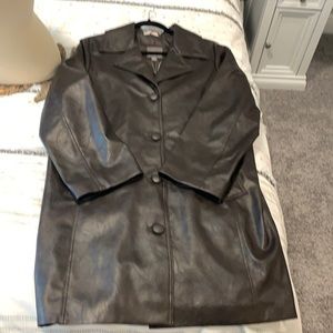 Spanner Sz. L NWT Faux Leather Jacket